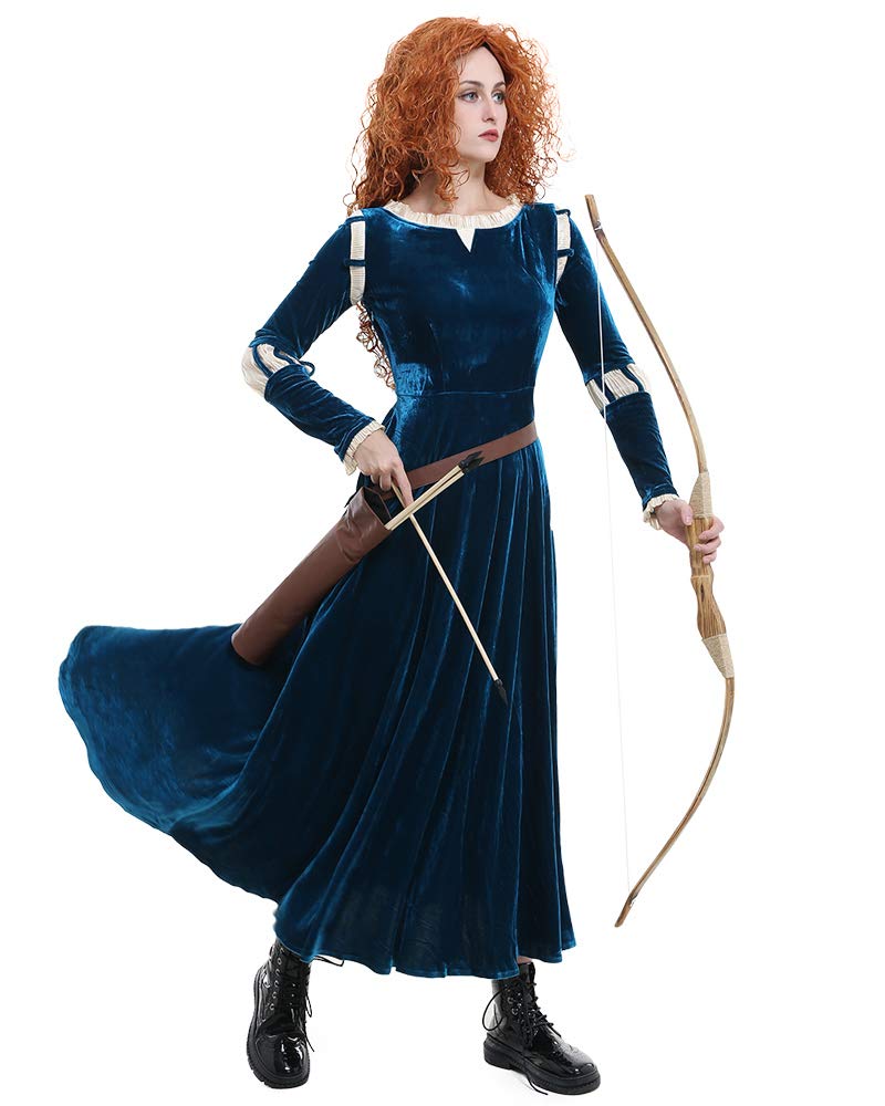 miccostumes Women's Princess Brave Adult Cosplay Costume with Belt Scabbard (1X/2X) - Image 1
